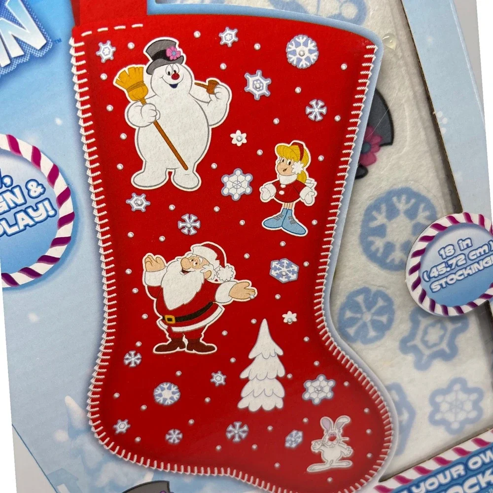 Frosty the Snowman Make Your Own Felt Stocking Craft Kit 18 Inch Christmas STEAM